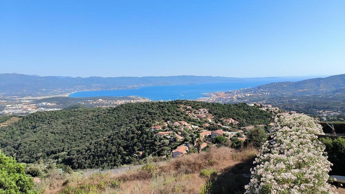 Gites Sassone, Vue Panoramique Sur Ajaccio Et La Mer Alata Exteriér fotografie