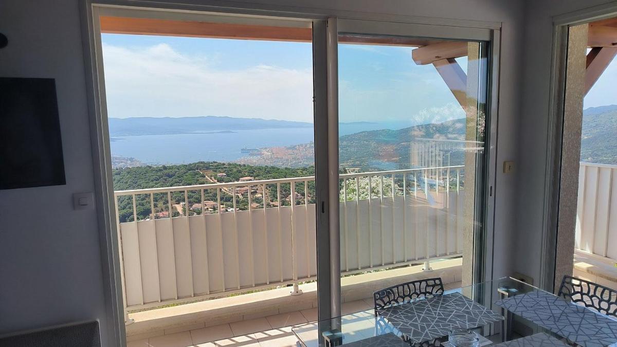 Gites Sassone, Vue Panoramique Sur Ajaccio Et La Mer Alata Exteriér fotografie