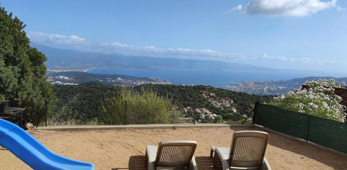 Gites Sassone, Vue Panoramique Sur Ajaccio Et La Mer Alata Exteriér fotografie