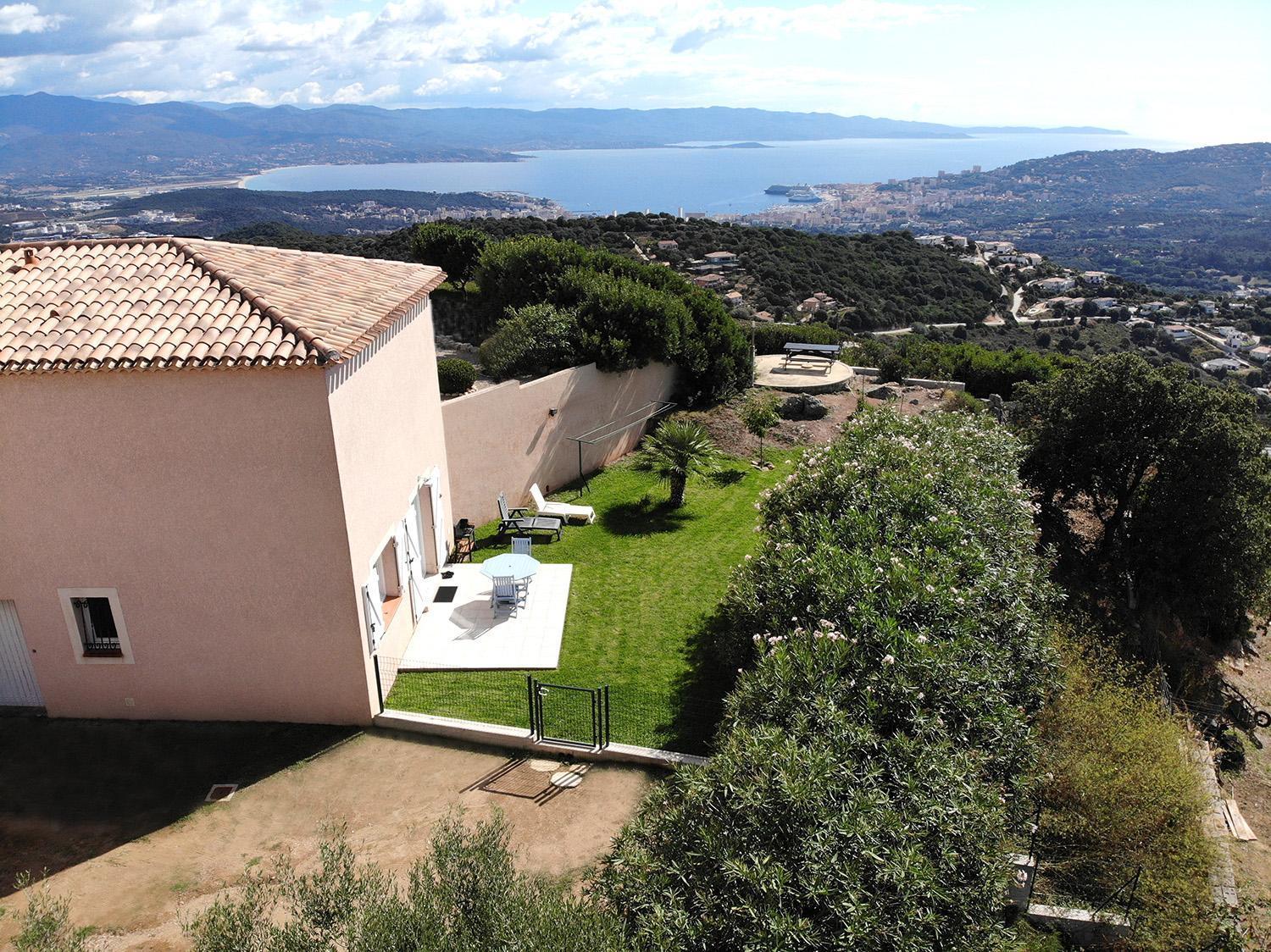 Gites Sassone, Vue Panoramique Sur Ajaccio Et La Mer Alata Exteriér fotografie